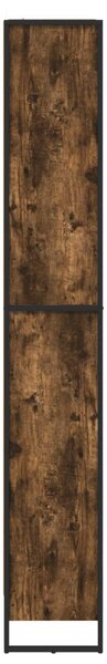 Könyvespolc 2 pcs Füstös tölgy 80 x 30 x 189,5 cm Faanyag