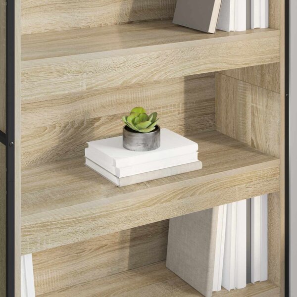 Könyvespolc 2 pcs Sonoma 80 x 30 x 189,5 cm Faanyag