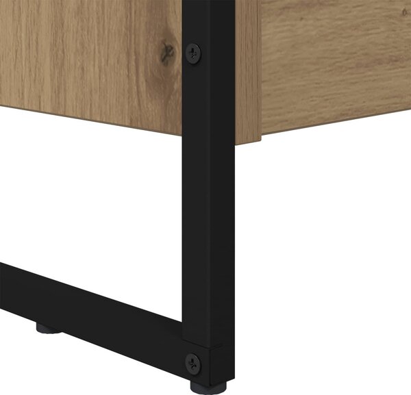 Könyvespolc 2 pcs Művészi tölgy 80 x 30 x 155 cm Faanyag