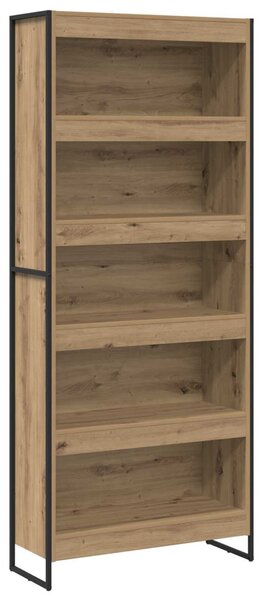 Könyvespolc 2 pcs Művészi tölgy 80 x 30 x 189,5 cm Faanyag