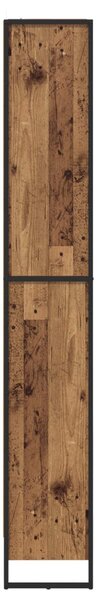 Könyvespolc 2 pcs Öreg fa 80 x 30 x 189,5 cm Faanyag