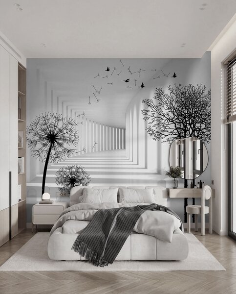Fotótapéta Mélység és fény, Fekete-fehér fotótapéta, u37803d1 : Uwalls.hu