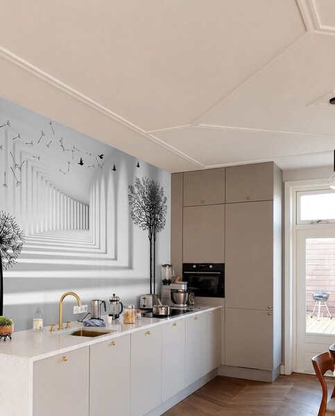 Fotótapéta Mélység és fény, Fekete-fehér fotótapéta, u37803d2 : Uwalls.hu