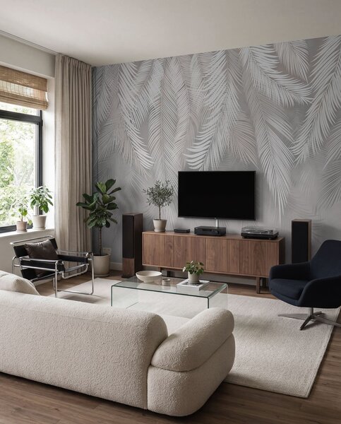 Fotótapéta Lógó pálmalevelek, Fotótapéta erdő, Fotótapéta erdő trópusok, u48556d2 : Uwalls.hu