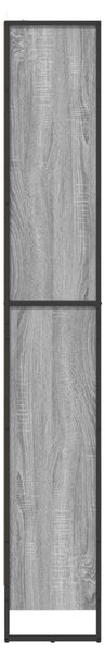 Könyvespolc 2 pcs Szürke Sonoma 80 x 30 x 189,5 cm Faanyag