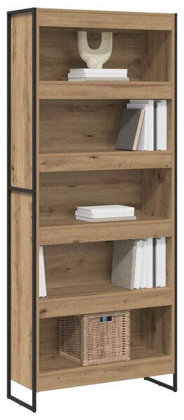 Könyvespolc 2 pcs Művészi tölgy 80 x 30 x 189,5 cm Faanyag