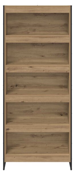 Könyvespolc 2 pcs Művészi tölgy 80 x 30 x 189,5 cm Faanyag