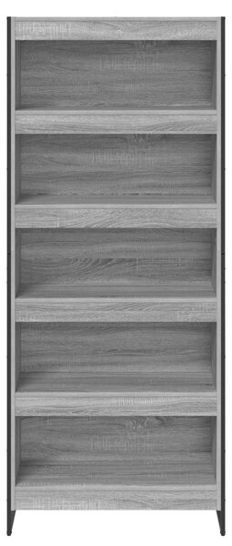 Könyvespolc 2 pcs Szürke Sonoma 80 x 30 x 189,5 cm Faanyag