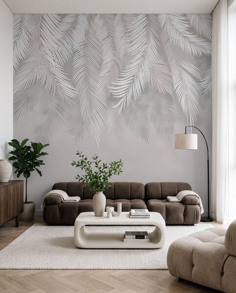 Fotótapéta Lógó pálmalevelek, Fotótapéta erdő, Fotótapéta erdő trópusok, u48556d1 : Uwalls.hu