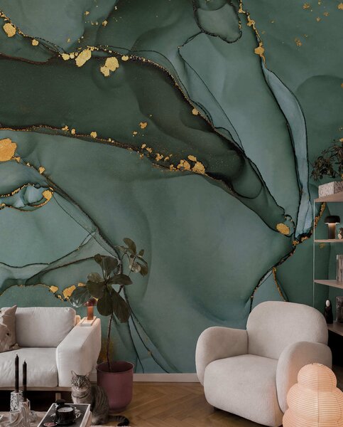 Fotótapéta Luxus Onyx márvány fémes repedésekkel, Fotótapéta absztrakt, u50235d1 : Uwalls.hu