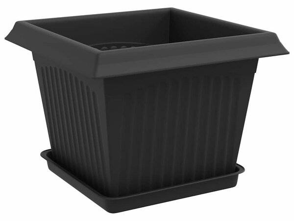 Növénycserép 24 db Fekete Műanyag