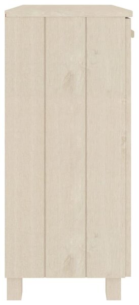 HAMAR mézbarna tömör fenyőfa tálalószekrény 85 x 35 x 80 cm