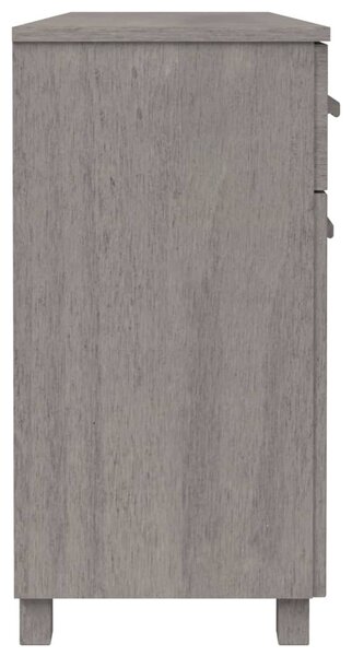 HAMAR világosszürke tömör fenyőfa tálalószekrény 113x40x80 cm