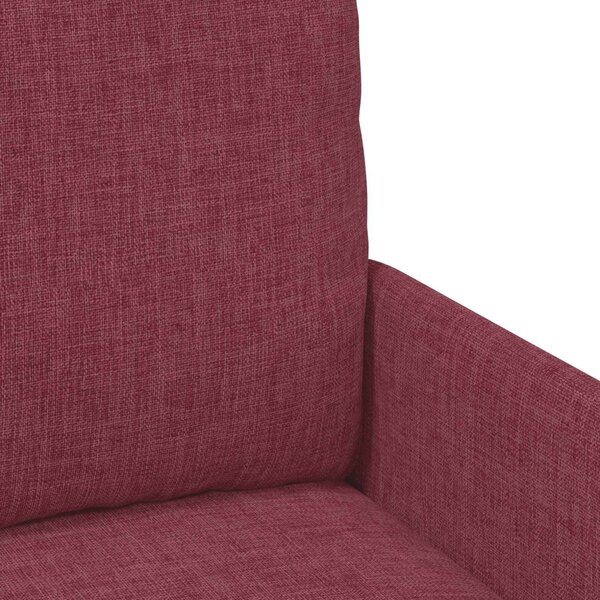 VidaXL Ülőgarnitúrák párnával 3 pcs Bordó 115 x 56 x 80 cm Furnér
