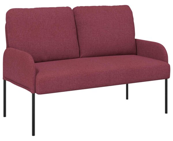 VidaXL Ülőgarnitúrák párnával 3 pcs Bordó 115 x 56 x 80 cm Furnér