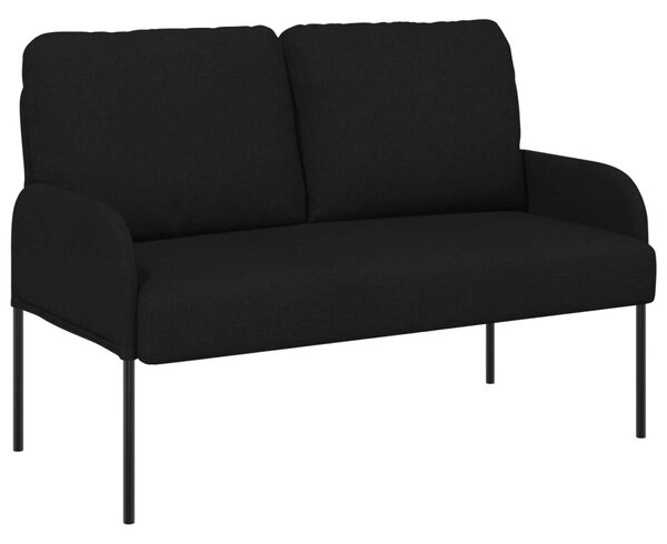 VidaXL Ülőgarnitúrák párnával 3 pcs Fekete 115 x 56 x 80 cm Furnér