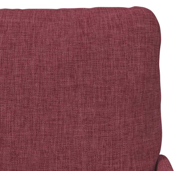 VidaXL Ülőgarnitúrák párnával 3 pcs Bordó 115 x 56 x 80 cm Furnér