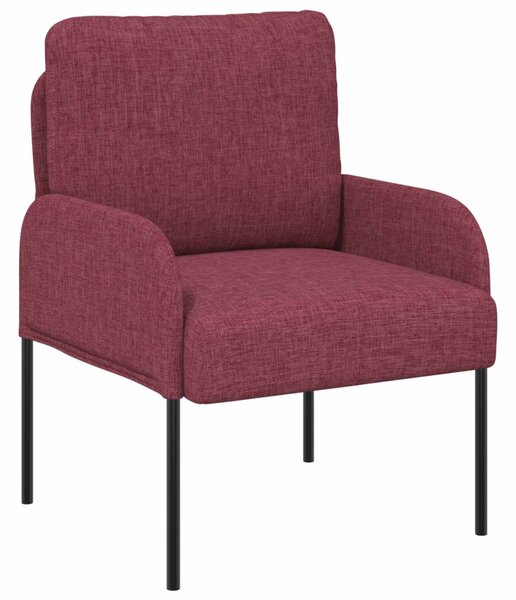 VidaXL Ülőgarnitúrák párnával 3 pcs Bordó 115 x 56 x 80 cm Furnér