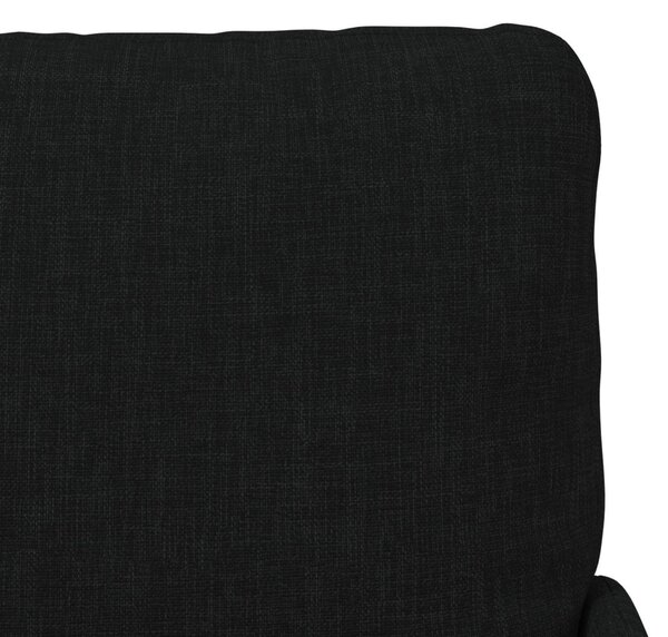 VidaXL Ülőgarnitúrák párnával 3 pcs Fekete 115 x 56 x 80 cm Furnér