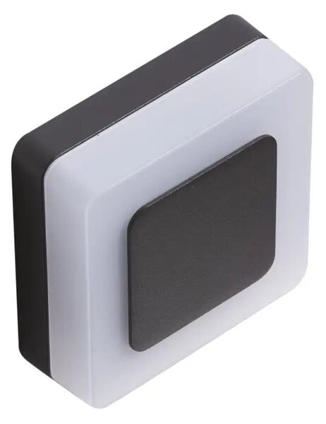 LED kültéri fali világítás Enok Square 4000K fekete