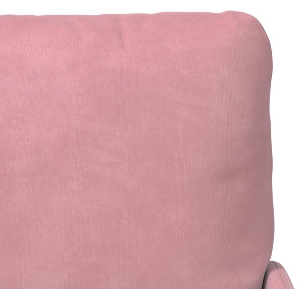 VidaXL Ülőgarnitúrák párnával 3 pcs Rózsaszín 115 x 56 x 80 cm Furnér