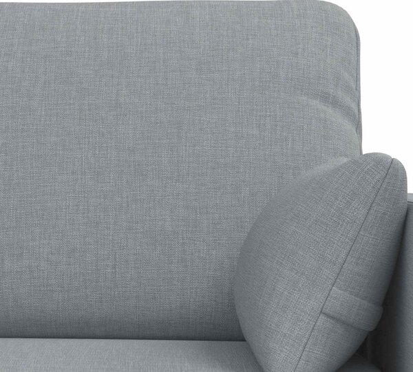 VidaXL Kanapé Szett 2 pcs Világosszürke 158 x 78 x 80 cm szövet