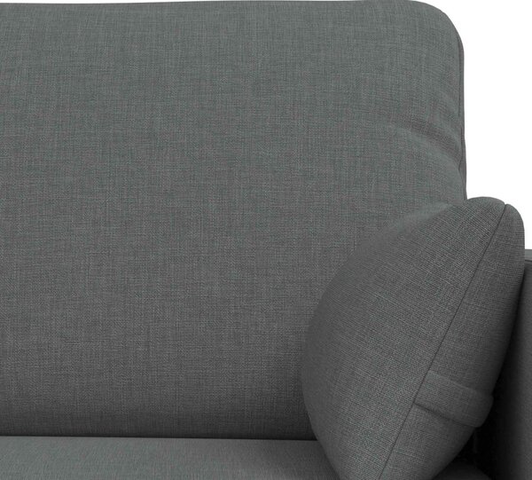 VidaXL Kanapé Szett 2 pcs Sötétszürke 198 x 78 x 80 cm szövet