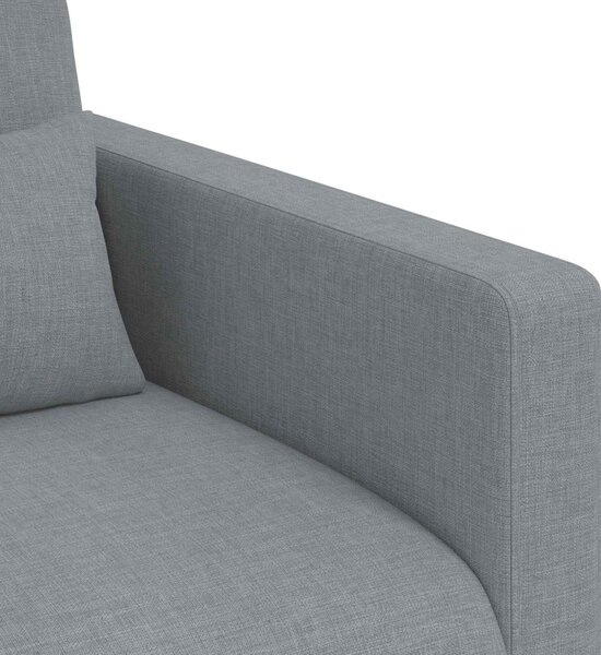 VidaXL Kanapé Szett 2 pcs Világosszürke 158 x 78 x 80 cm szövet