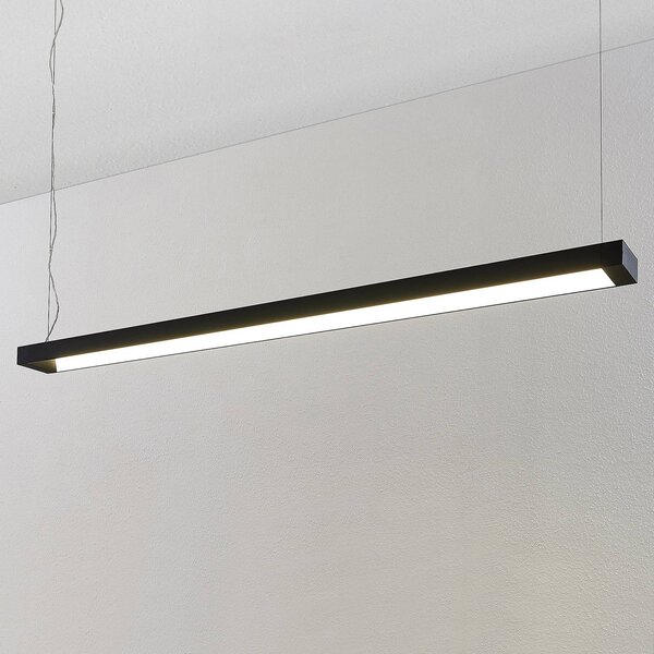 Arcchio LED-es függőlámpa Cuna, fekete, 162cm, fém, Fekete, Dolgozószoba / Iroda, Alumínium, Modern