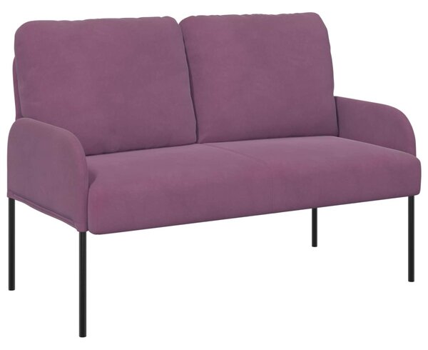 VidaXL Ülőgarnitúrák párnával 3 pcs Lila 115 x 56 x 80 cm Furnér