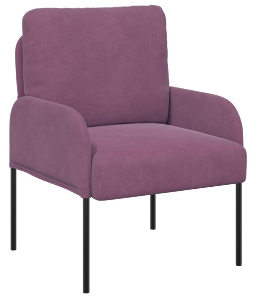 VidaXL Ülőgarnitúrák párnával 3 pcs Lila 115 x 56 x 80 cm Furnér