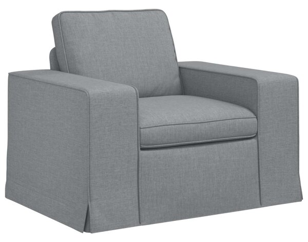 VidaXL Kanapé Szett 2 pcs Világosszürke 162 x 80 x 82 cm szövet