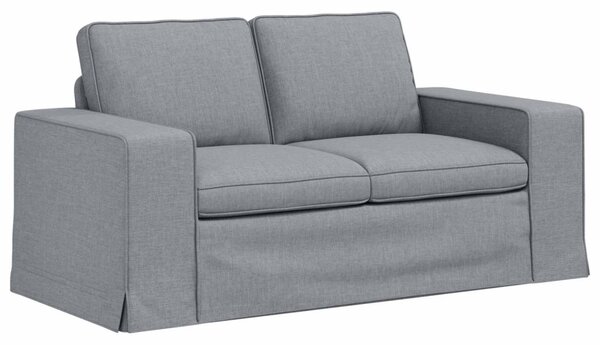 VidaXL Kanapé Szett 2 pcs Világosszürke 162 x 80 x 82 cm szövet