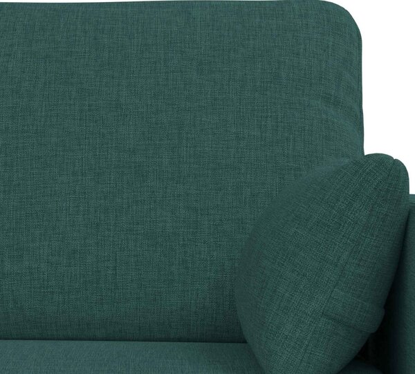 VidaXL Kanapé Szett 2 pcs Sötétzöld 198 x 78 x 80 cm szövet