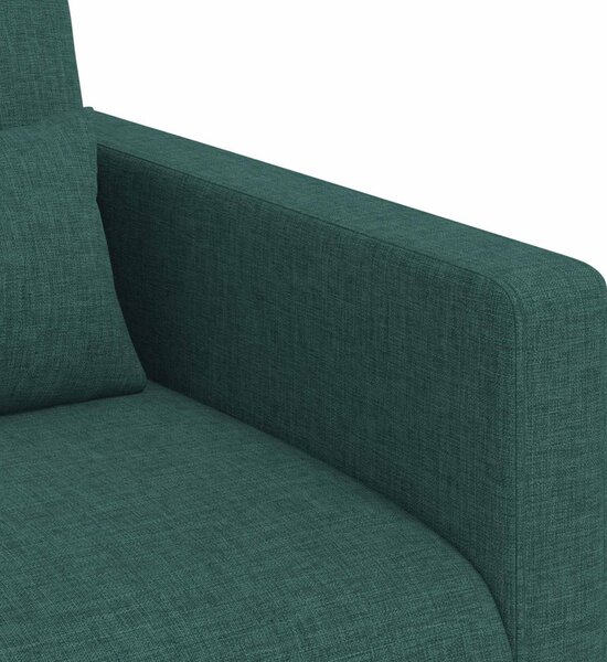 VidaXL Kanapé Szett 2 pcs Sötétzöld 198 x 78 x 80 cm szövet