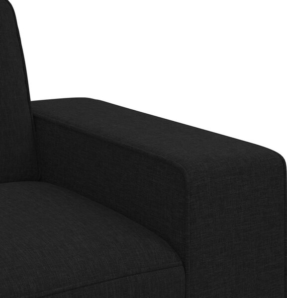 VidaXL Kanapé Fekete 222 x 80 x 82 cm szövet