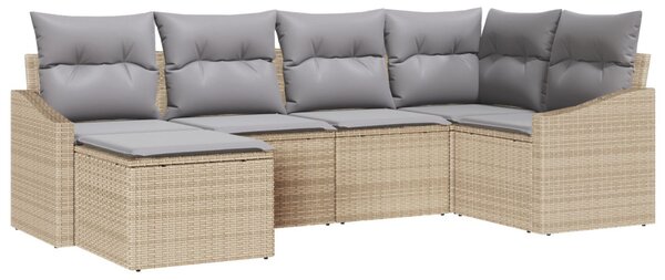 Kert étkező szett párnával 6 pcs Beige és Világosszürke