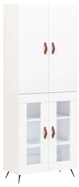 Fehér Fa Magasszekrény - 180 cm
