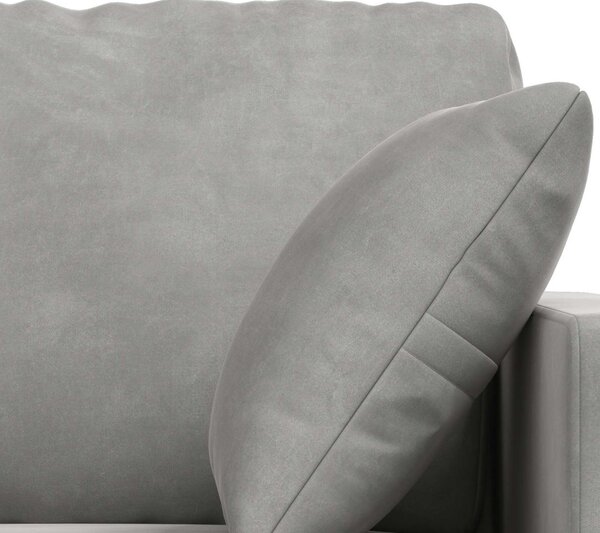 VidaXL Kanapé Szett 2 pcs Világosszürke 198 x 78 x 80 cm Bársony