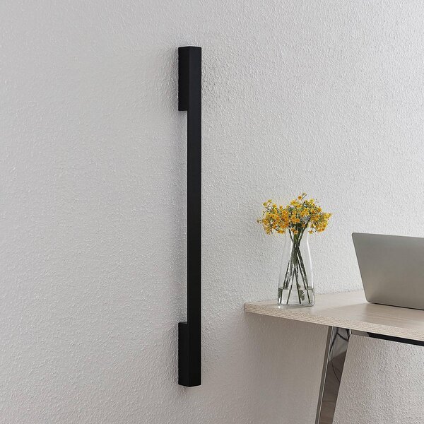 Arcchio Ivano LED fali lámpa, 91 cm, fekete, Fekete, Folyosó, Alumínium, Modern