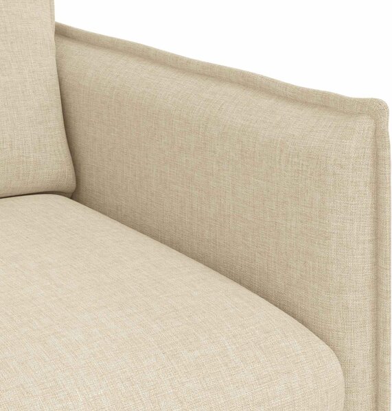 VidaXL Kanapé Krém 136 x 82 x 85 cm szövet