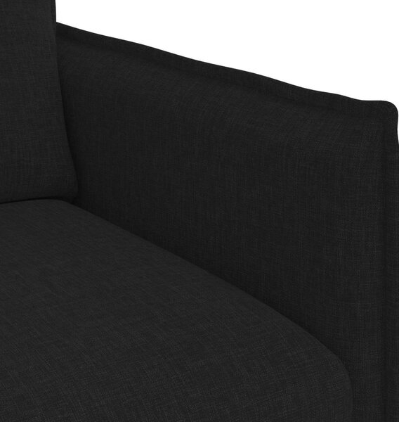 VidaXL Kanapé Fekete 156 x 82 x 85 cm szövet