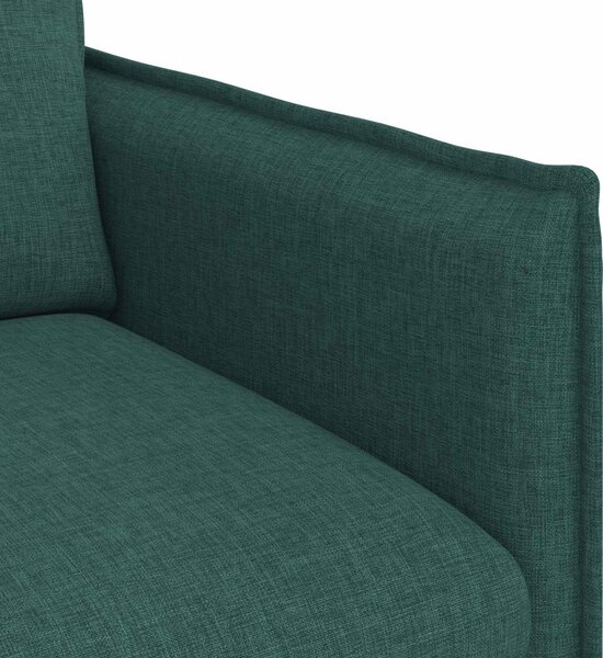 VidaXL Kanapé Szett 2 pcs Sötétzöld 136 x 82 x 85 cm Szövet
