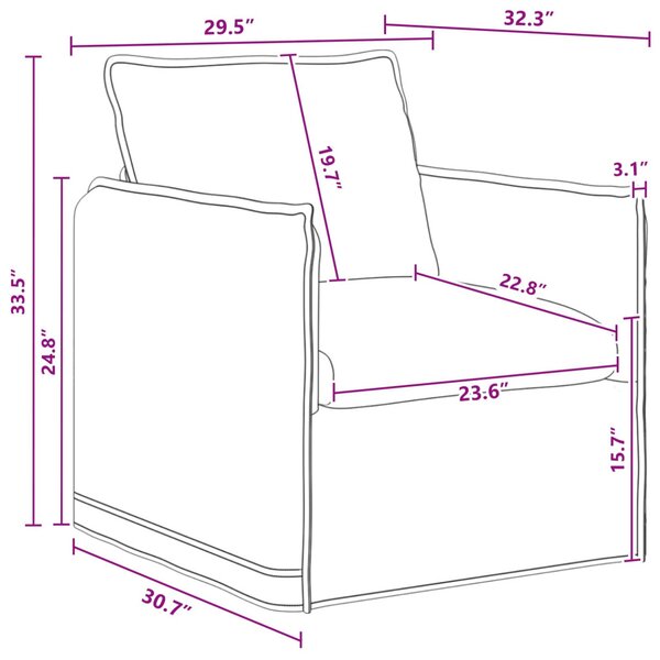 VidaXL Kanapé Szett 2 pcs Sötétszürke 196 x 82 x 85 cm Szövet