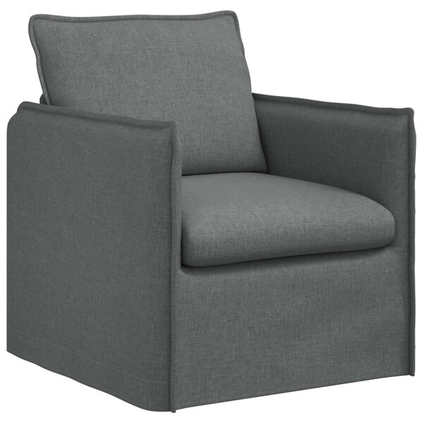 VidaXL Kanapé Szett 2 pcs Sötétszürke 196 x 82 x 85 cm Szövet