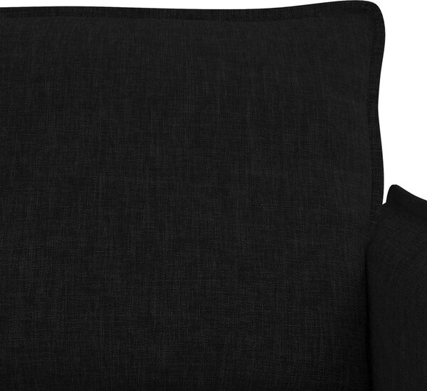 VidaXL Kanapé Szett 2 pcs Fekete 136 x 82 x 85 cm Szövet