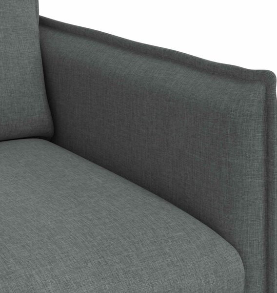 VidaXL Kanapé Szett 2 pcs Sötétszürke 196 x 82 x 85 cm Szövet