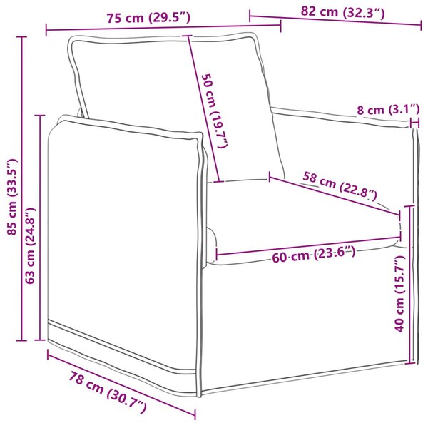 VidaXL Kanapé Szett 2 pcs Fekete 136 x 82 x 85 cm Szövet