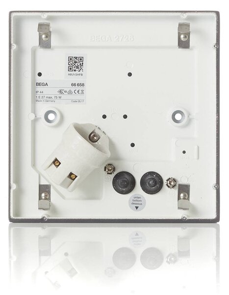 BEGA Light tégla 66658K3 LED fali 21x21cm 21x21cm, dimmelhető, Fehér / opál, Alumínium