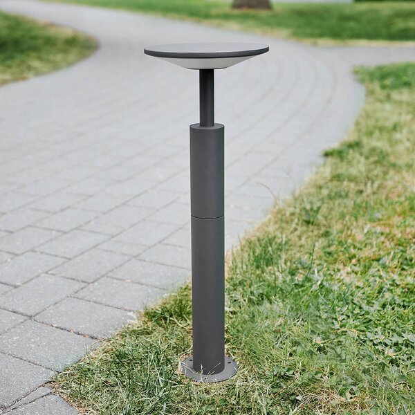 Lucande LED-es útvilágító Fenia, 60 cm, antracit, IP65, Fekete, Alumínium, Modern